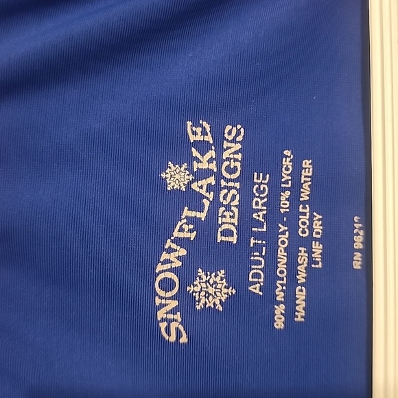 Snowflake Gymnastics Leotard Adult Size L - Picture 7 of 10